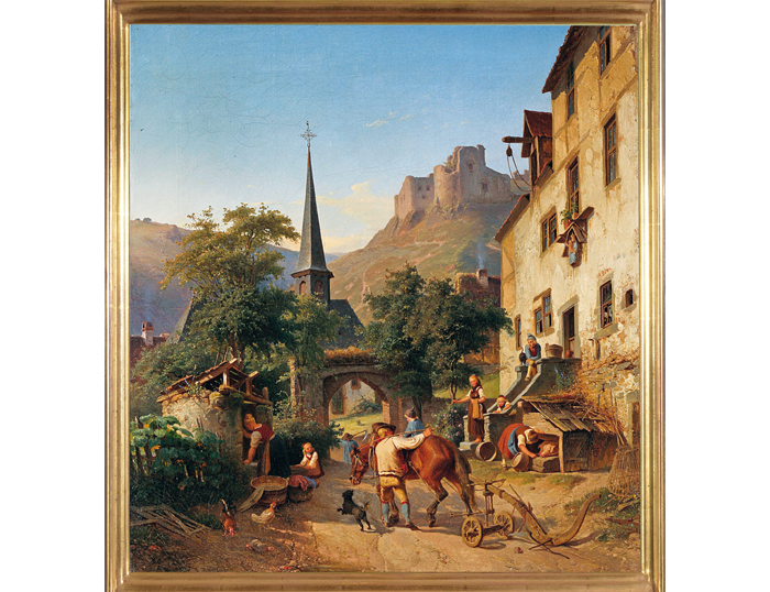 Jakob Fürchtegott Dielmann (1809 - 1885), „Bäuerliche Pastorale“ 